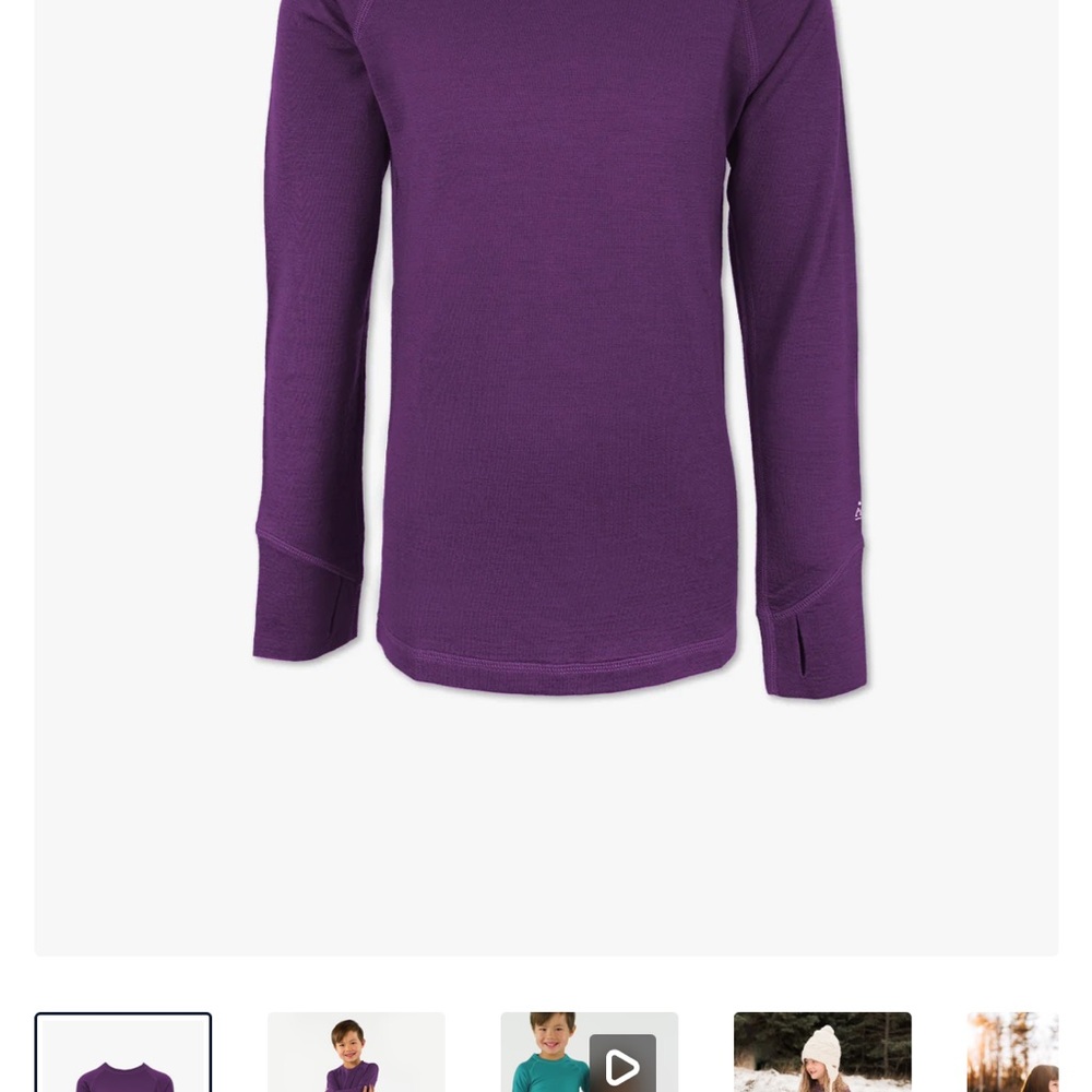 Kids 100% Merino Wool Top | Iksplor